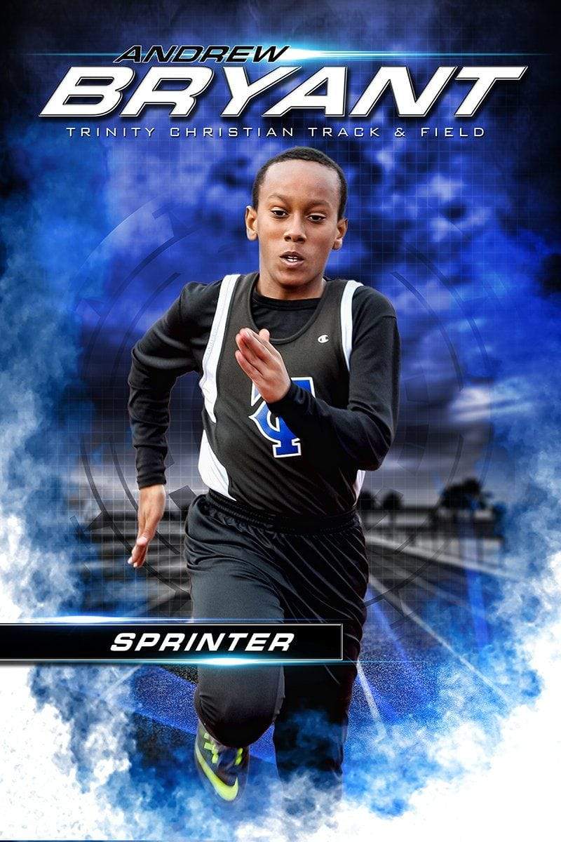 Track & Field - MVP Series - Player Banner & Poster Template V-Photoshop Template - Photo Solutions