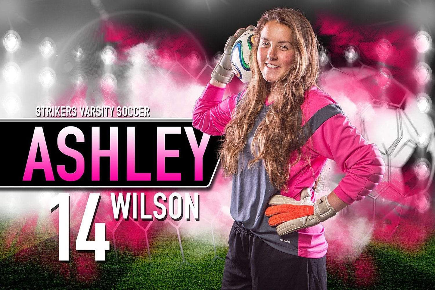 Under The Lights Soccer - MVP Series - Player Banner & Poster Template H-Photoshop Template - Photo Solutions