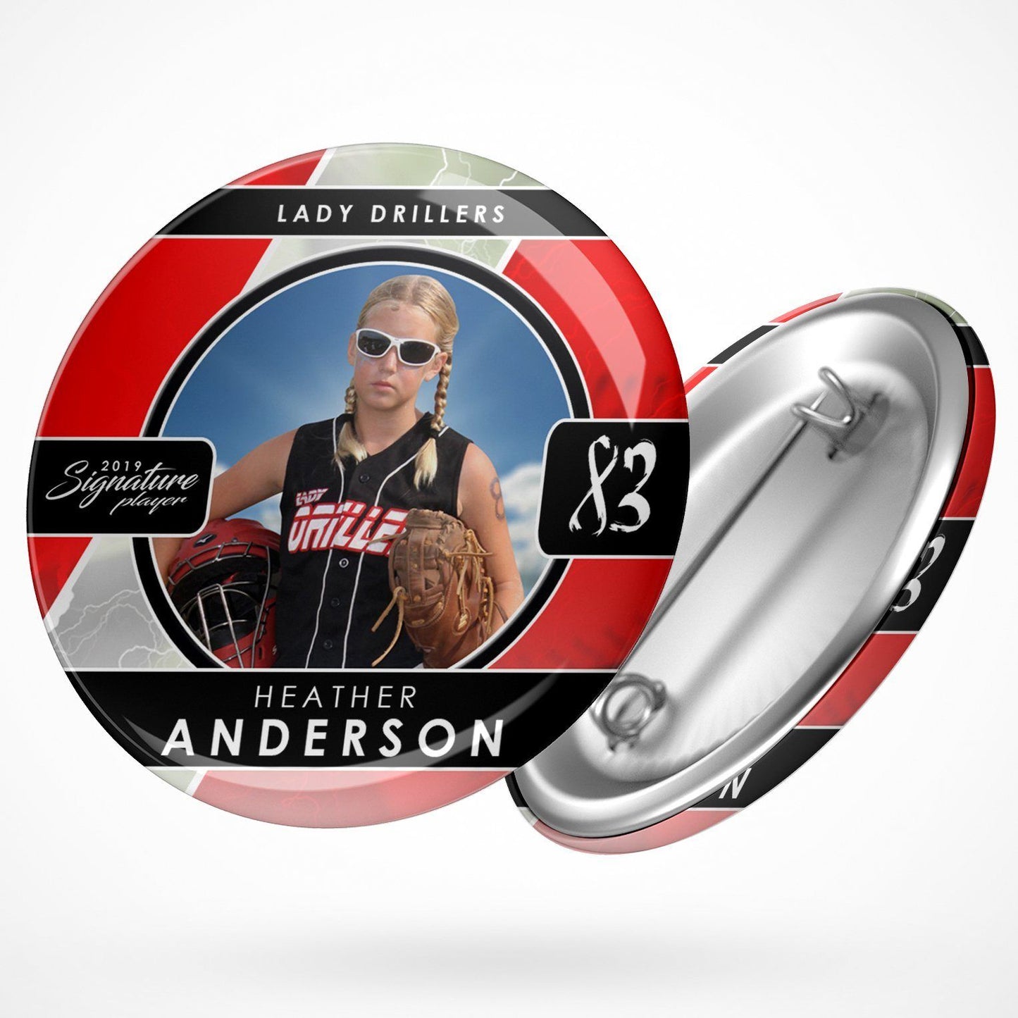 Signature Player - Softball - V3 - T&I Drop-In Collection-Photoshop Template - Photo Solutions