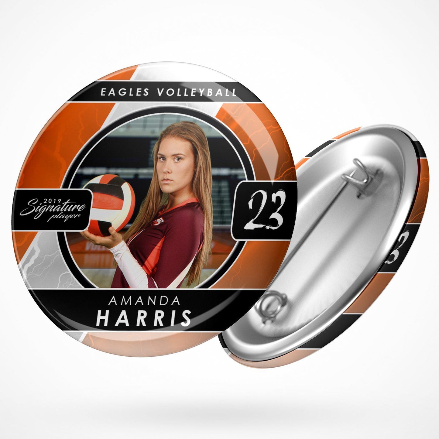 Signature Player - Volleyball - V3 - T&I Drop-In Collection-Photoshop Template - Photo Solutions