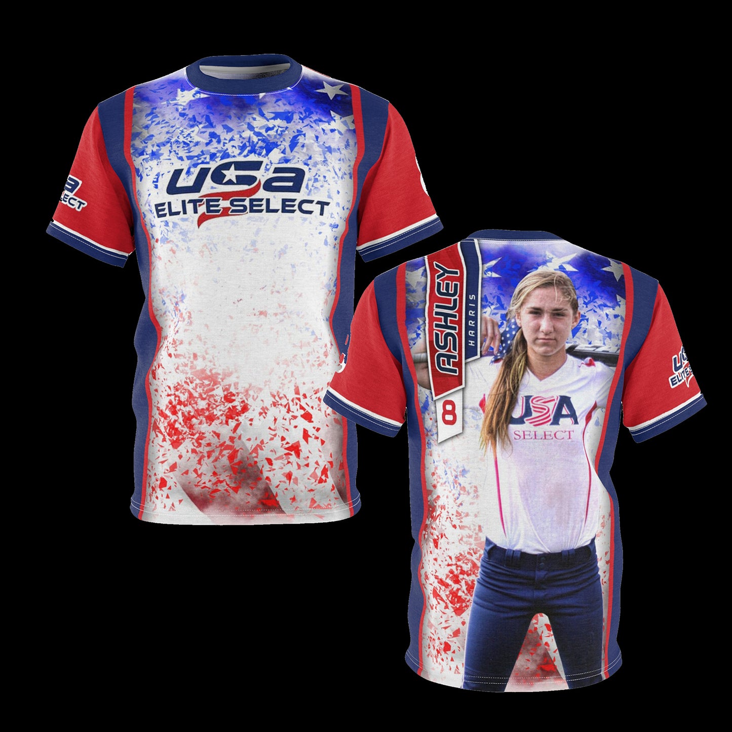 Patriot - Cinema Series - Men's Cut & Sew Shirt Template-Photoshop Template - PSMGraphix