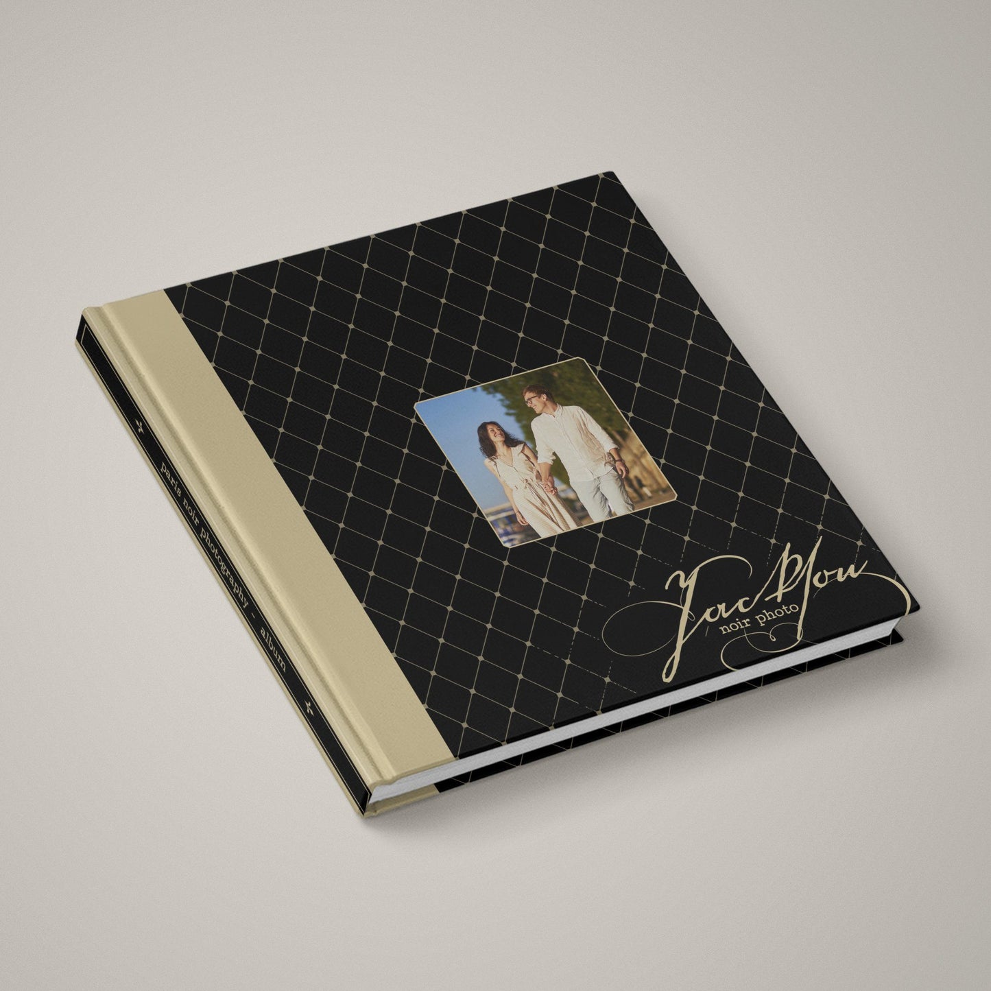 Parisian Noir - 12x24 - Album Spreads-Photoshop Template - Graphic Authority