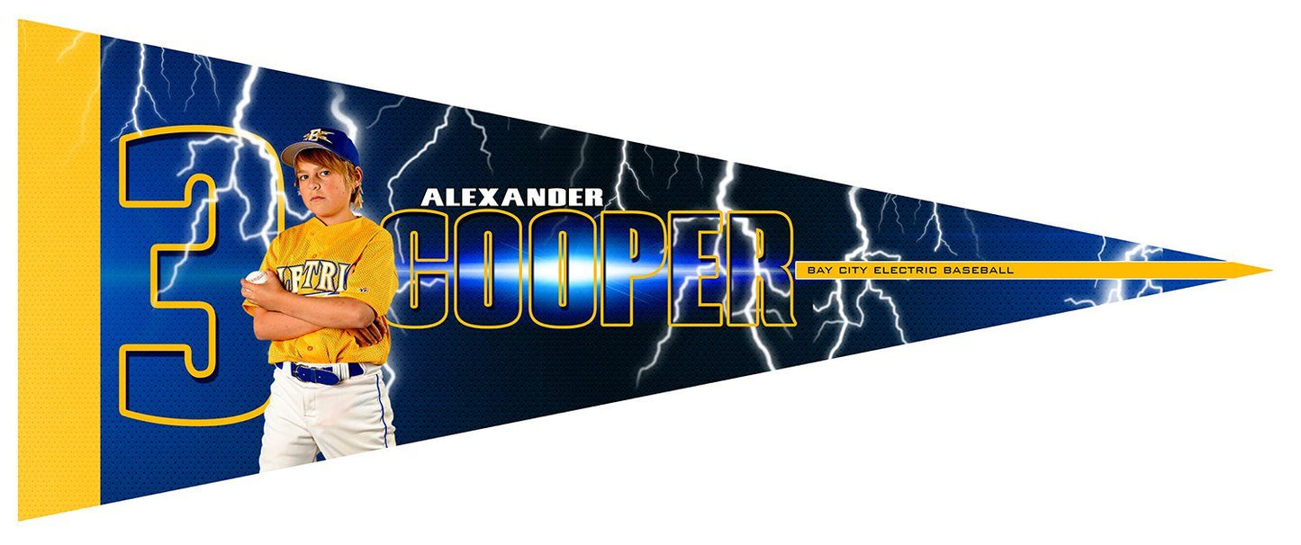 Electric v.2 - Pennant-Photoshop Template - Photo Solutions