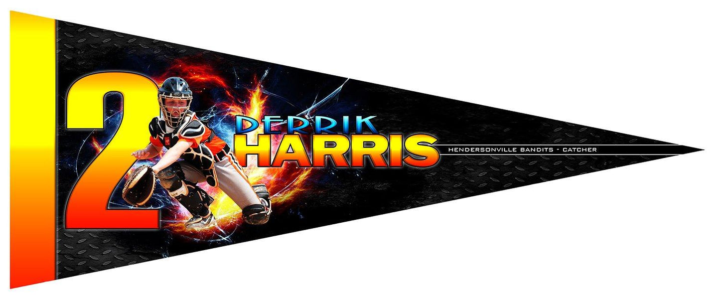 Fire & Ice v.3 - Pennant-Photoshop Template - Photo Solutions