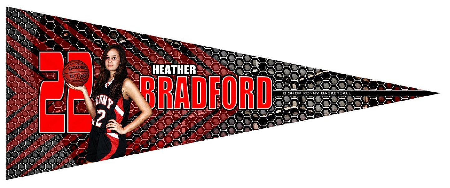 Honeycomb v.1 - Pennant-Photoshop Template - Photo Solutions