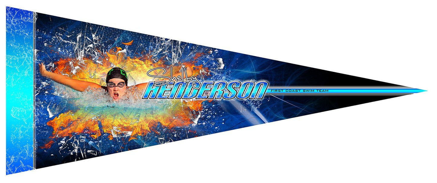Swim v.3 - Pennant-Photoshop Template - Photo Solutions