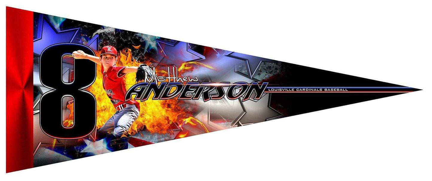 USA v.3 - Pennant-Photoshop Template - Photo Solutions