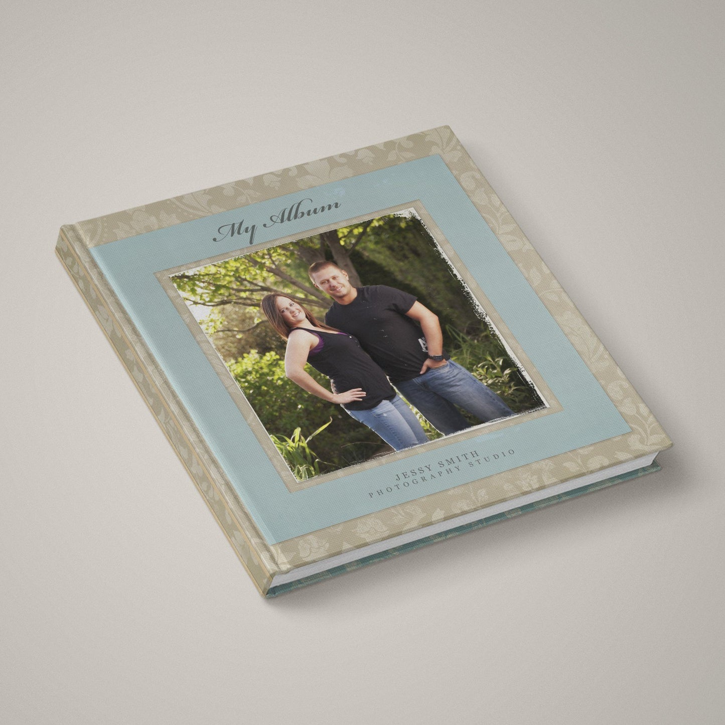 Portrait Masterpiece - Blue - 12x24 - Album Spreads-Photoshop Template - Graphic Authority