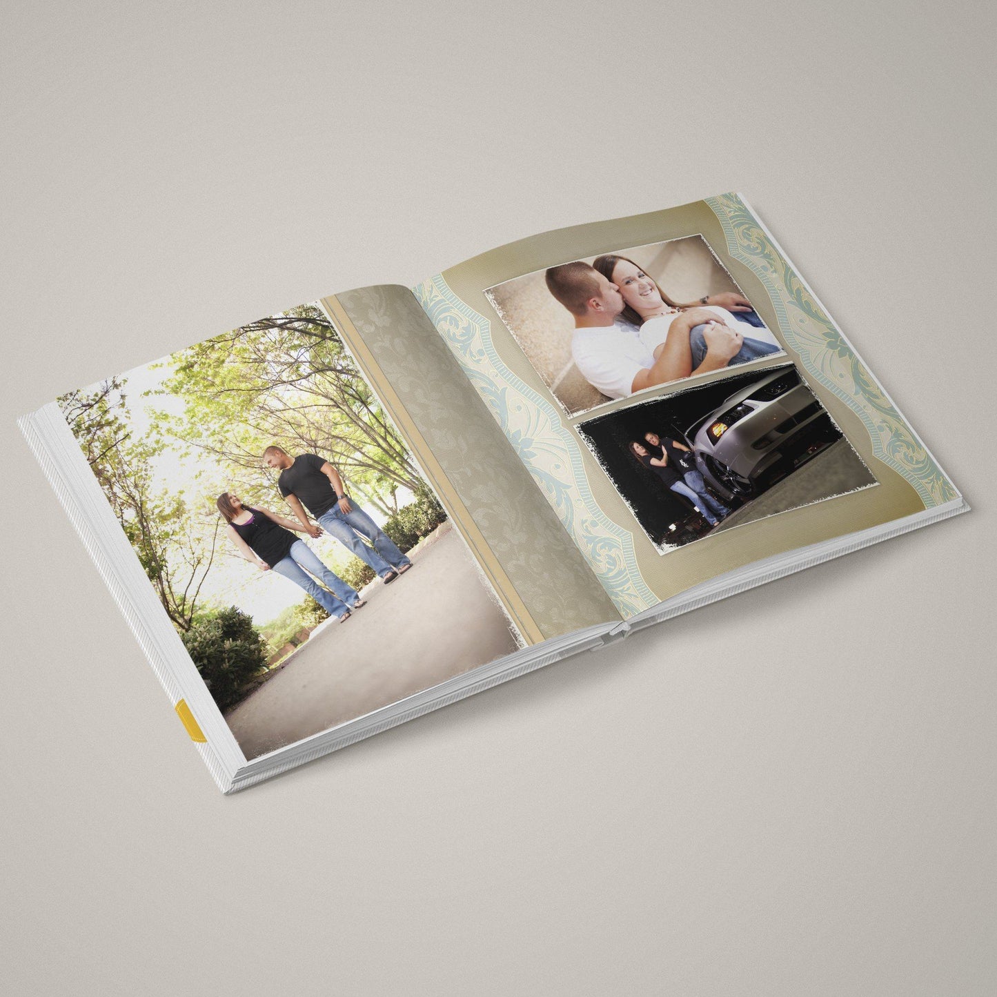 Portrait Masterpiece - Blue - 12x24 - Album Spreads-Photoshop Template - Graphic Authority