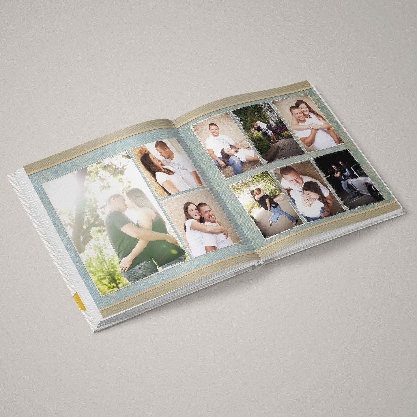 Portrait Masterpiece - Blue - 12x24 - Album Spreads-Photoshop Template - Graphic Authority