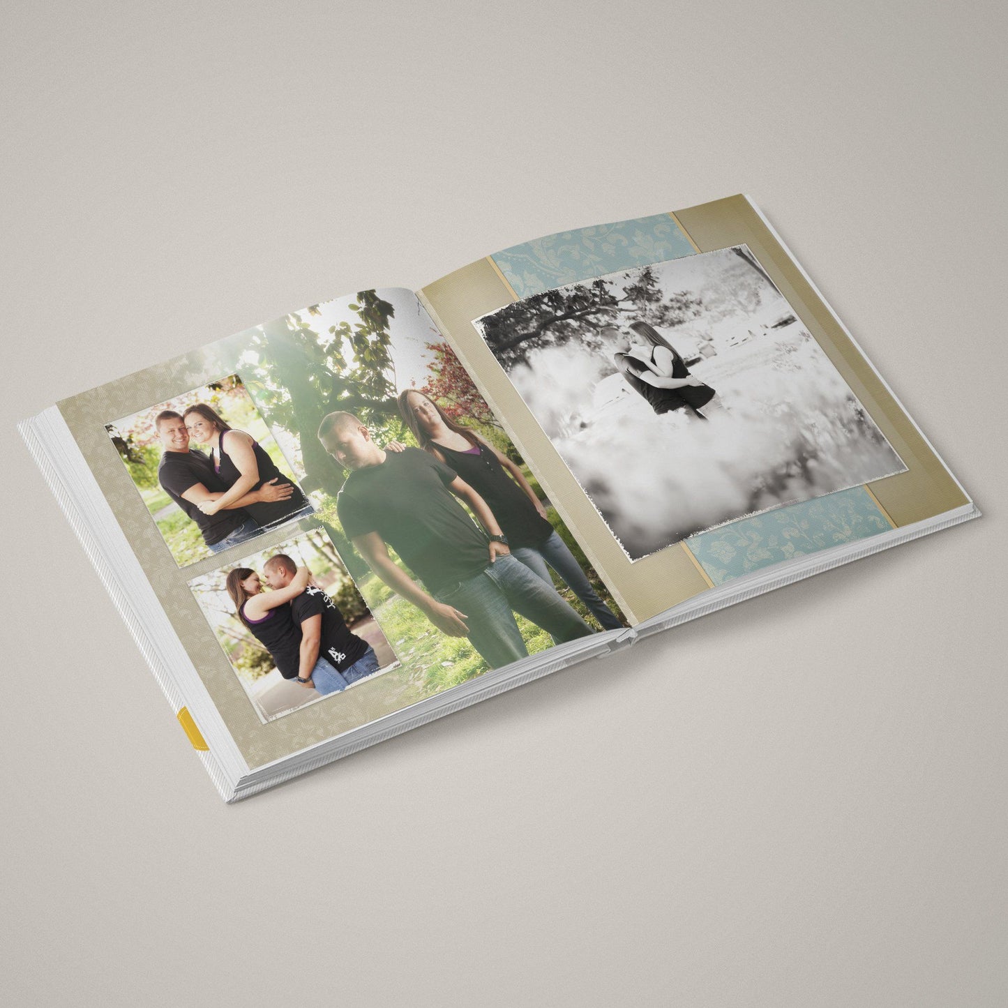Portrait Masterpiece - Blue - 12x24 - Album Spreads-Photoshop Template - Graphic Authority