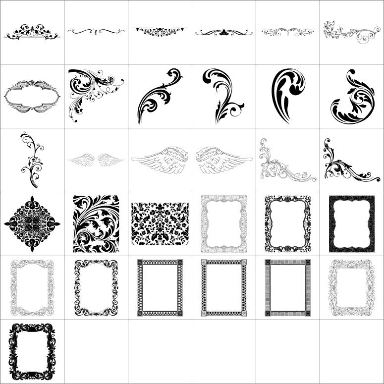 Portrait Masterpiece - Vector .CHS Photoshop Shapes-Photoshop Template - Graphic Authority