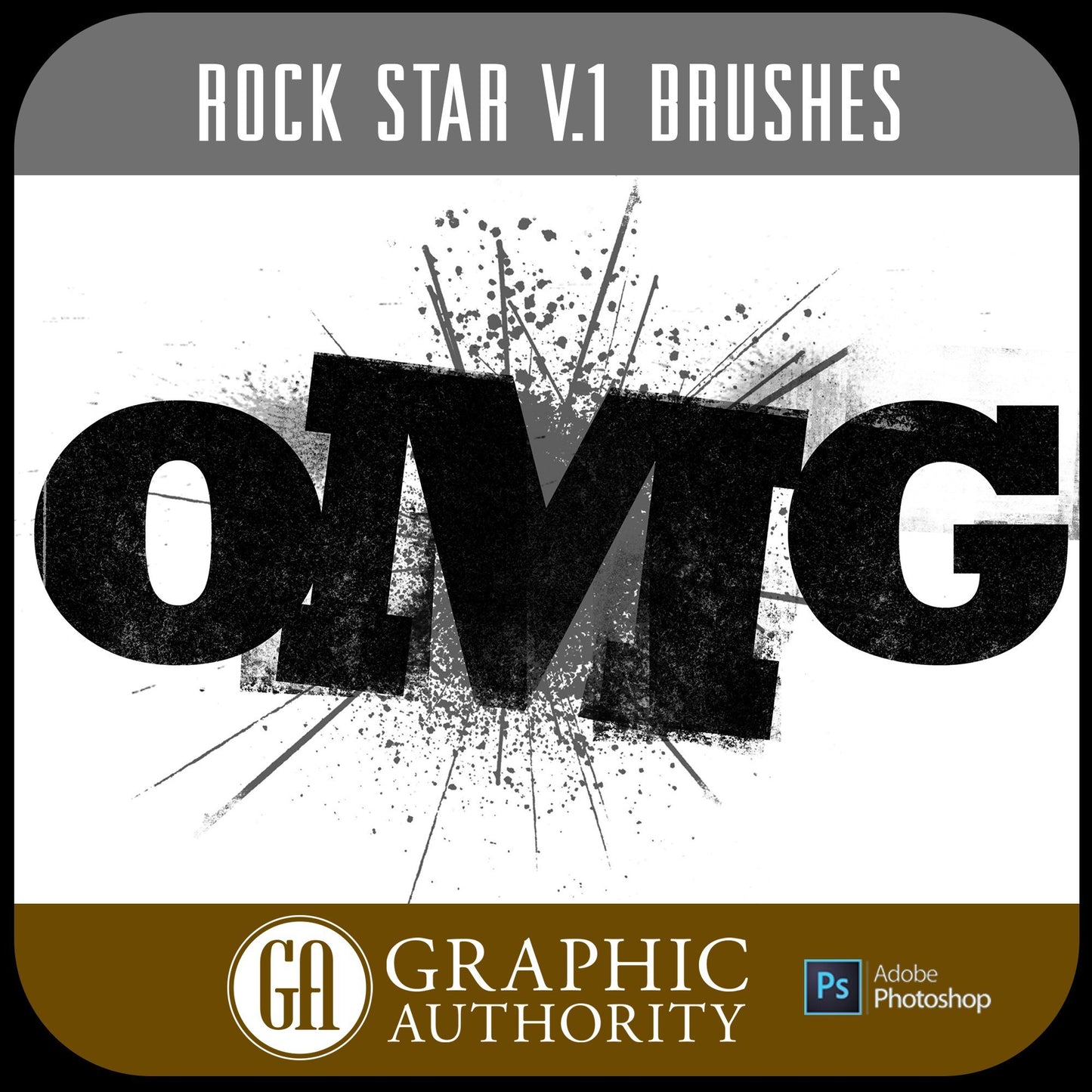 Rock Star V.1 Collection - Photoshop ABR Brushes-Photoshop Template - Graphic Authority