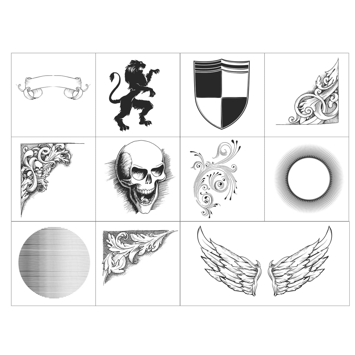 Rockstar v.3 - Vector .CHS Photoshop Shapes-Photoshop Template - Graphic Authority