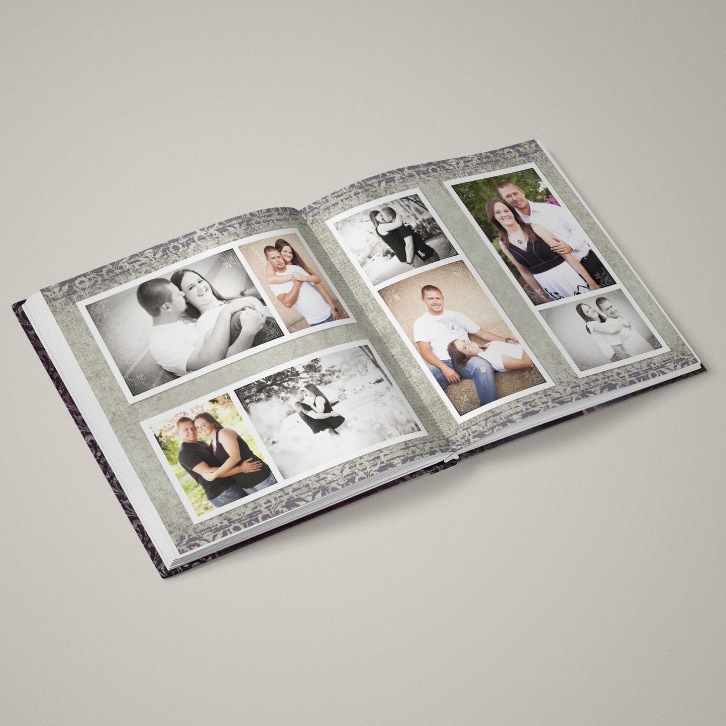 Romance - Classic Love Story - 12x24 - Album Spreads-Photoshop Template - Graphic Authority
