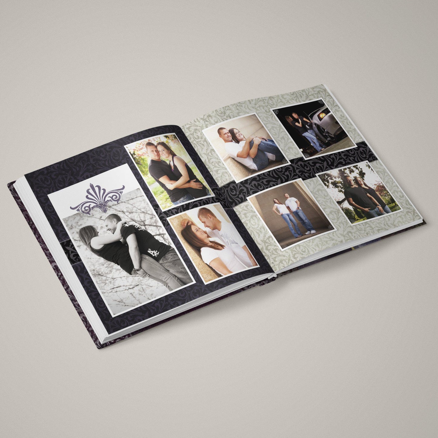 Romance - Classic Love Story - 12x24 - Album Spreads-Photoshop Template - Graphic Authority