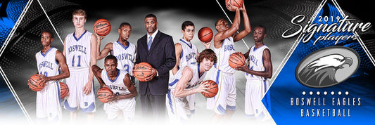 Basketball - v.2 - Signature Player - Team Panoramic-Photoshop Template - Photo Solutions