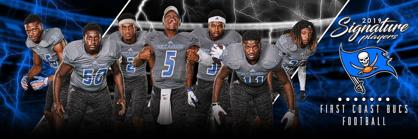 Football - v.3 - Signature Player - Team Panoramic-Photoshop Template - Photo Solutions