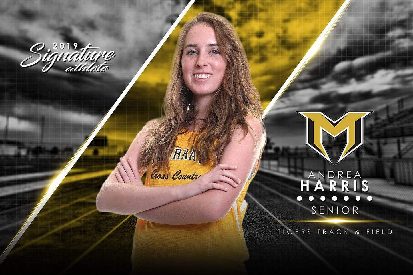 Track & Field - v.3 - Signature Player - H Poster/Banner-Photoshop Template - Photo Solutions