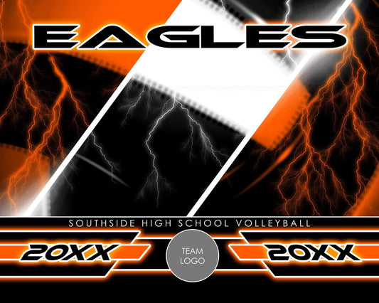 Volleyball - Signature Series v.3 - Xtreme Team Photoshop Template-Photoshop Template - Photo Solutions