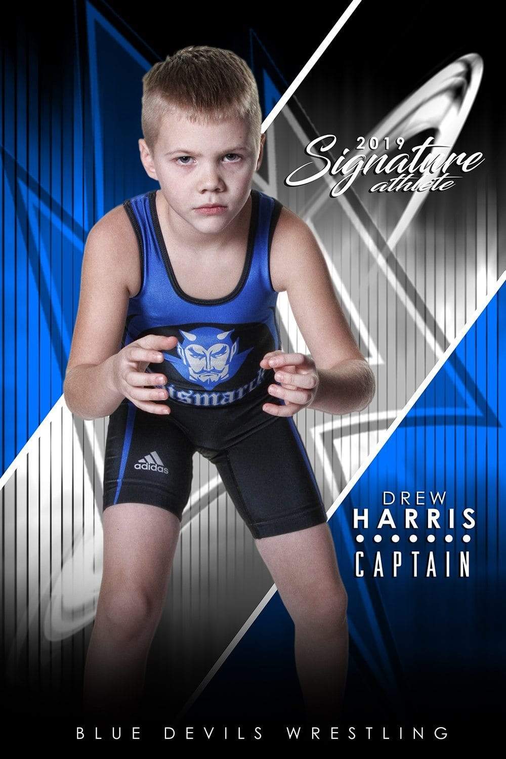 Wrestling - v.3 - Signature Player - V T&I Poster/Banner-Photoshop Template - Photo Solutions