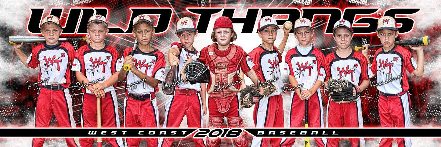 Smoke - Signature Series - Team Panoramic-Photoshop Template - Photo Solutions