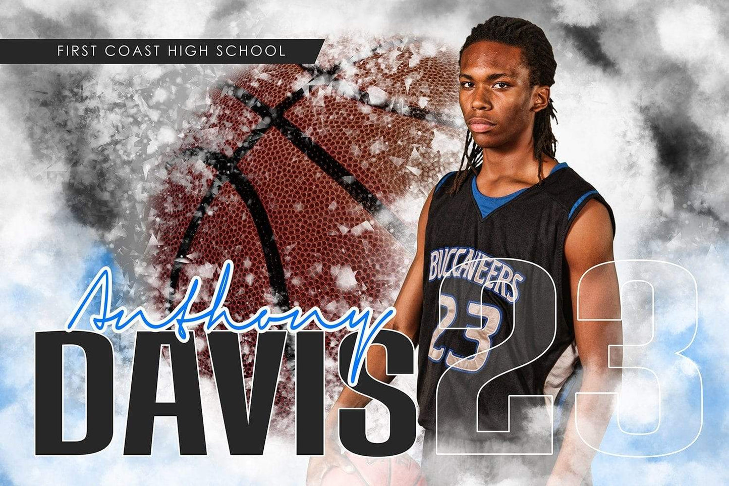 Urban Slam Dunk - Signature Series - Player Banner & Poster Template H-Photoshop Template - Photo Solutions