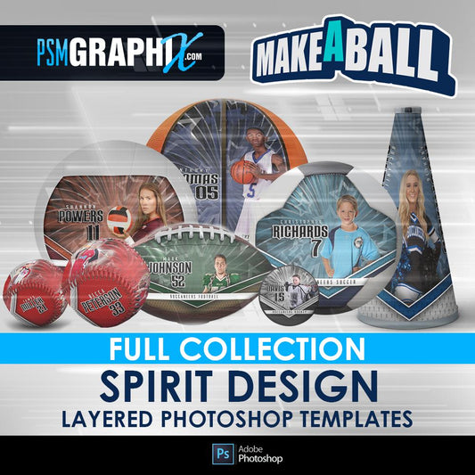 Spirit - V.1 - Make-A-Ball Full Template Collection-Photoshop Template - PSMGraphix