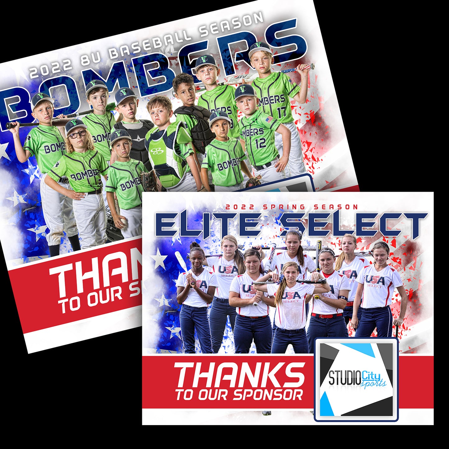 Patriot - Cinema Series - Sponsor Plaque Template-Photoshop Template - PSMGraphix