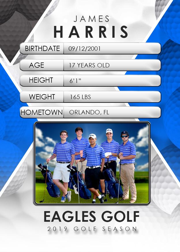 Signature Player - Golf - V2 - Drop-In Trading Card Template-Photoshop Template - Photo Solutions