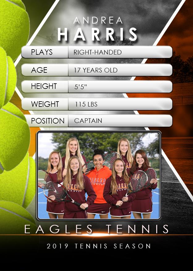 Signature Player - Tennis - V2 - Drop-In Trading Card Template-Photoshop Template - Photo Solutions