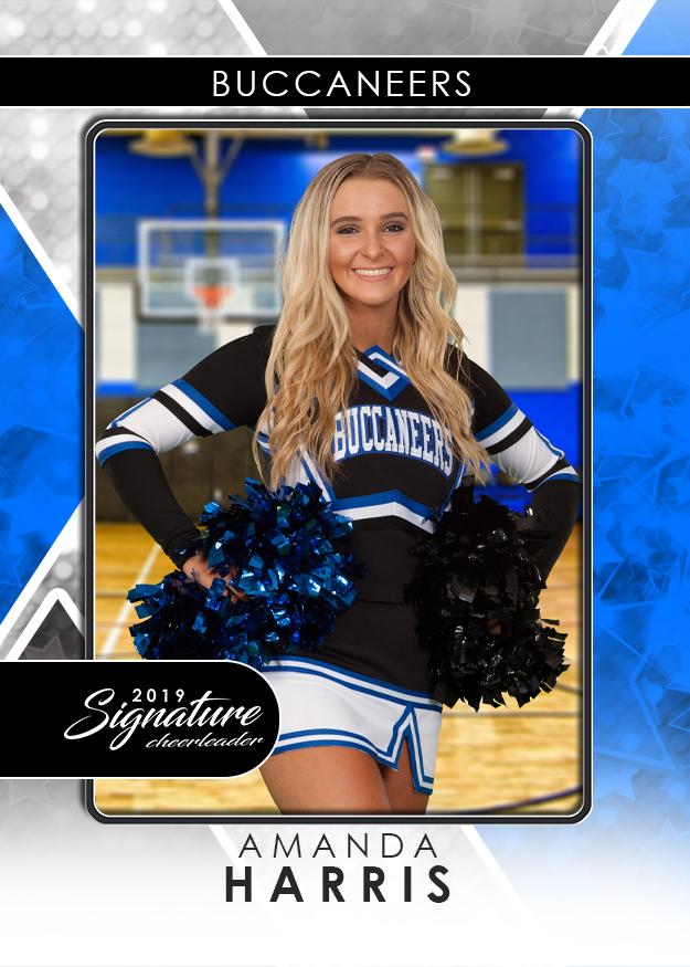 Signature Player - Cheer - V2 - Drop-In Trading Card Template-Photoshop Template - Photo Solutions