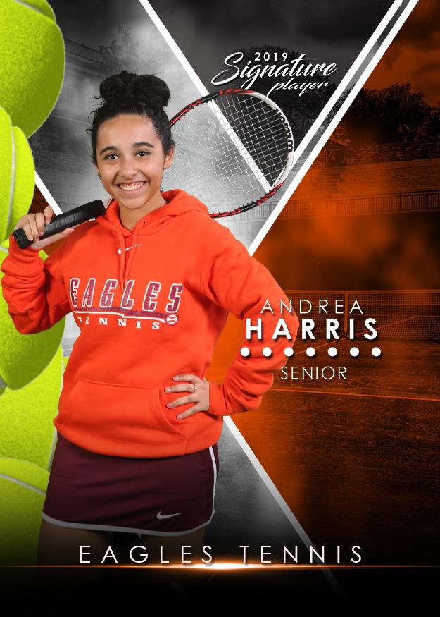 Signature Player - Tennis - V2 - Extraction Trading Card Template-Photoshop Template - Photo Solutions