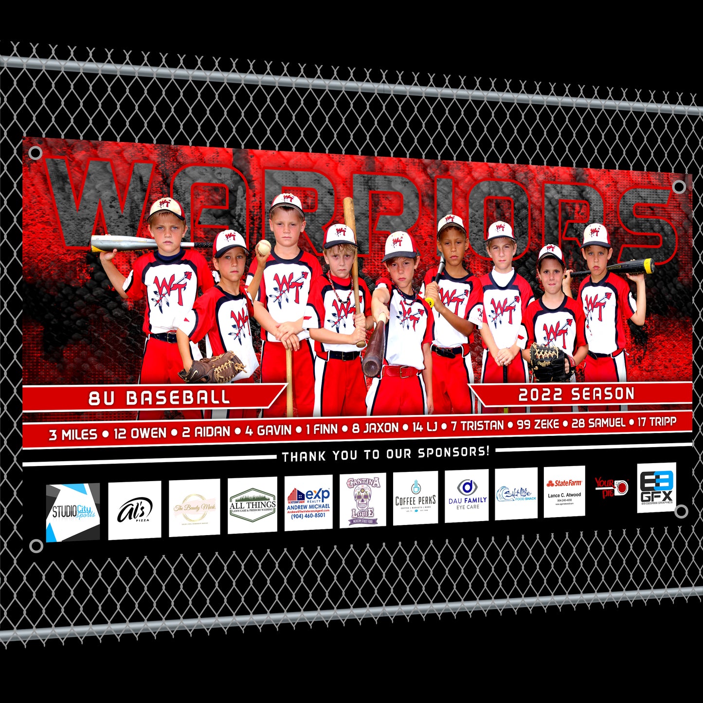 VIPER - Cinema Series - 4'x8' Team Field Banner-Photoshop Template - PSMGraphix