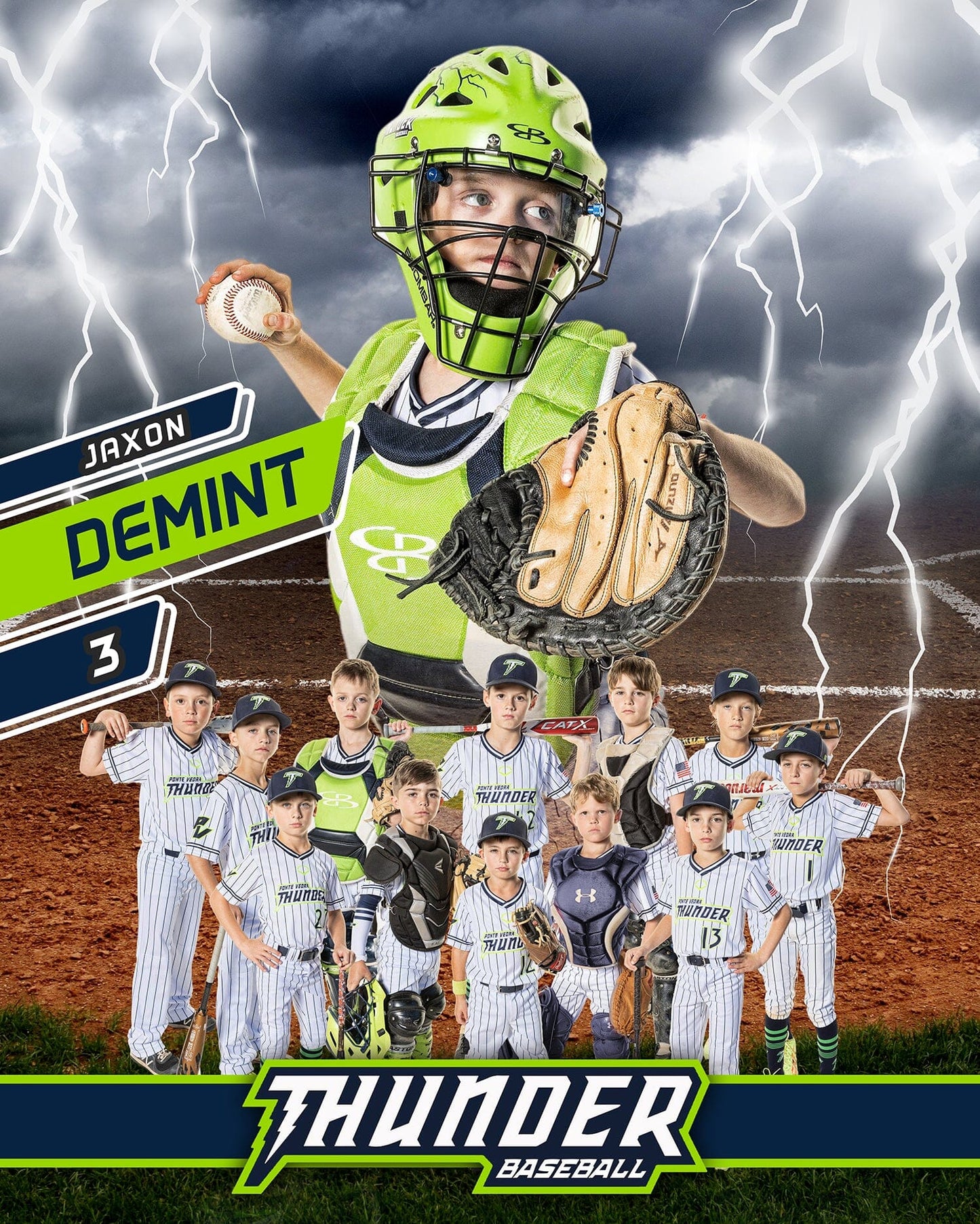 Thunder - Phoenix Series - T&I Poster/Banner Vertical-Photoshop Template - PSMGraphix