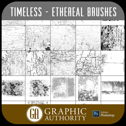 Timeless - Ethereal - Photoshop ABR Brushes-Photoshop Template - Graphic Authority