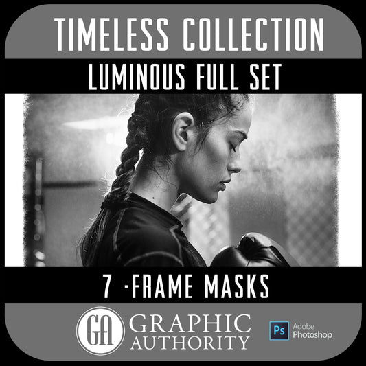 Timeless - Luminous Image Masks - Full Collection-Photoshop Template - Graphic Authority