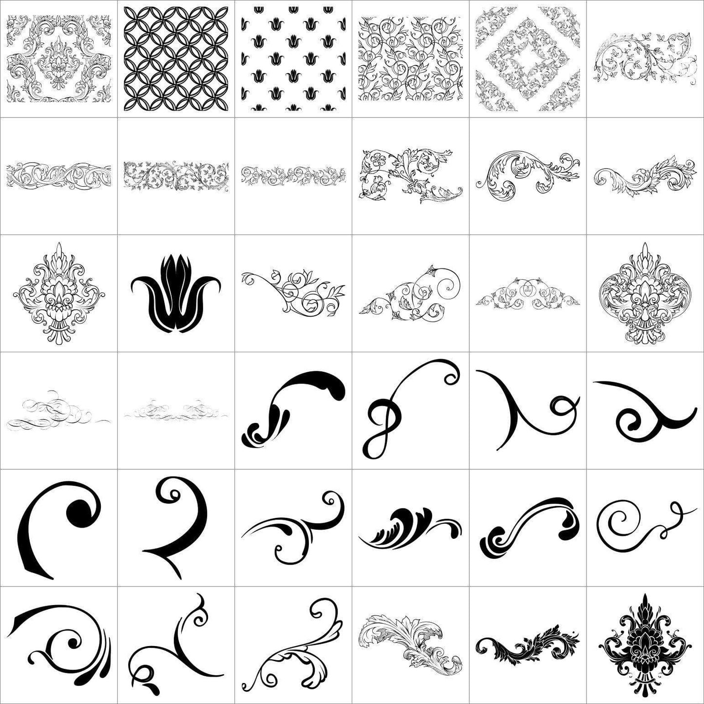 Timeless Rustic - Vector .CHS Photoshop Shapes-Photoshop Template - Graphic Authority