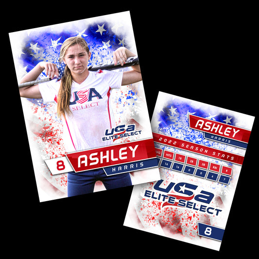 Patriot - Cinema Series - Vertical Trading Card Template-Photoshop Template - PSMGraphix