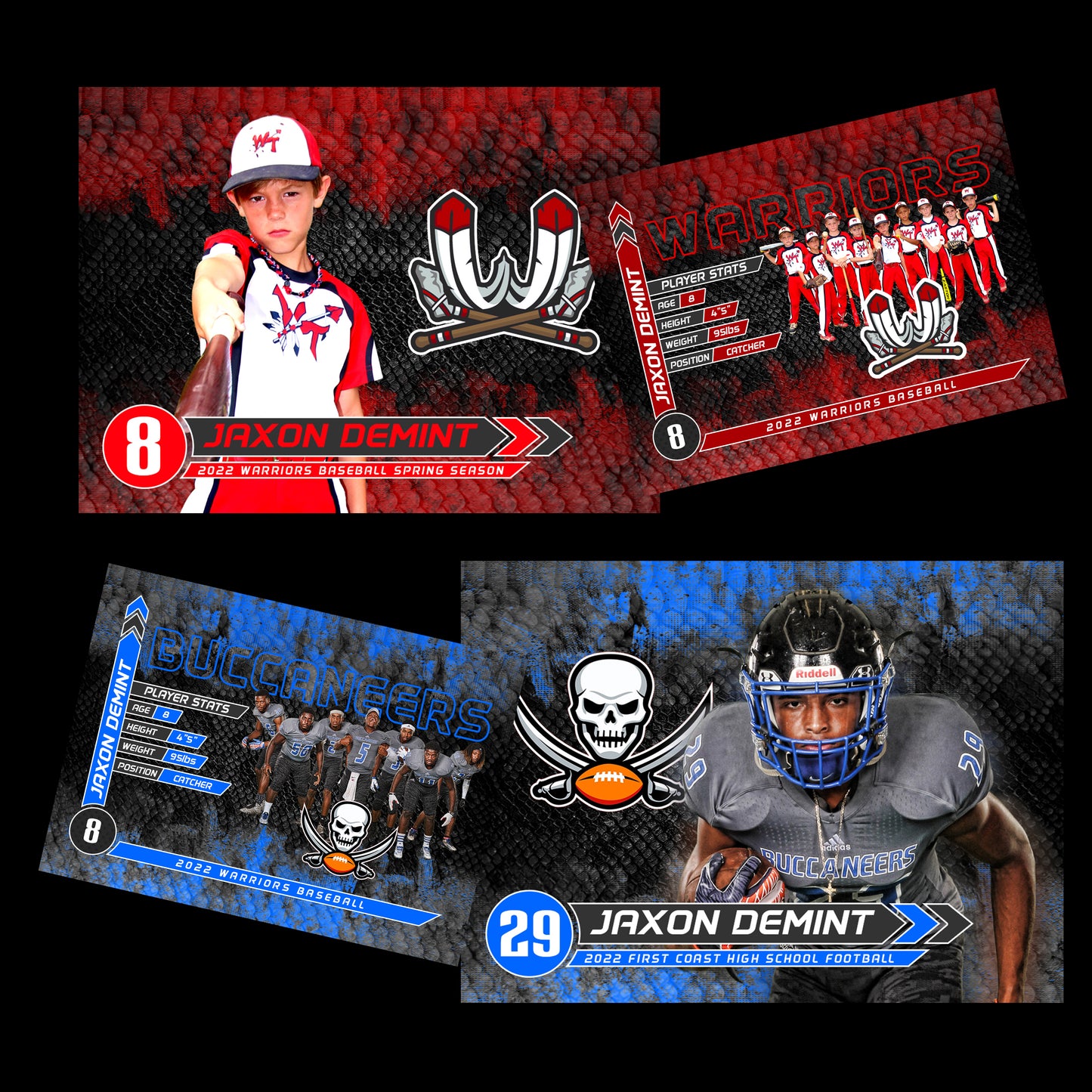 VIPER - Cinema Series - Trading Card Template-Photoshop Template - PSMGraphix