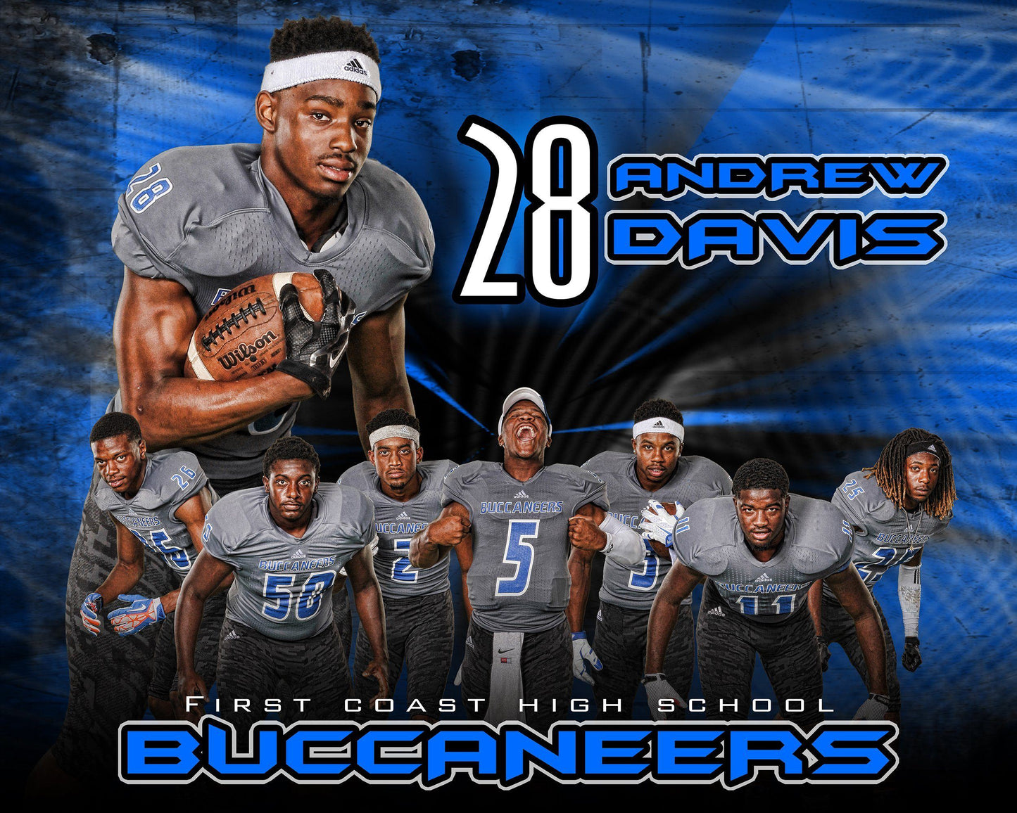 Buccaneer - V1 - H T&I Memory Mate Poster/Banner-Photoshop Template - Photo Solutions