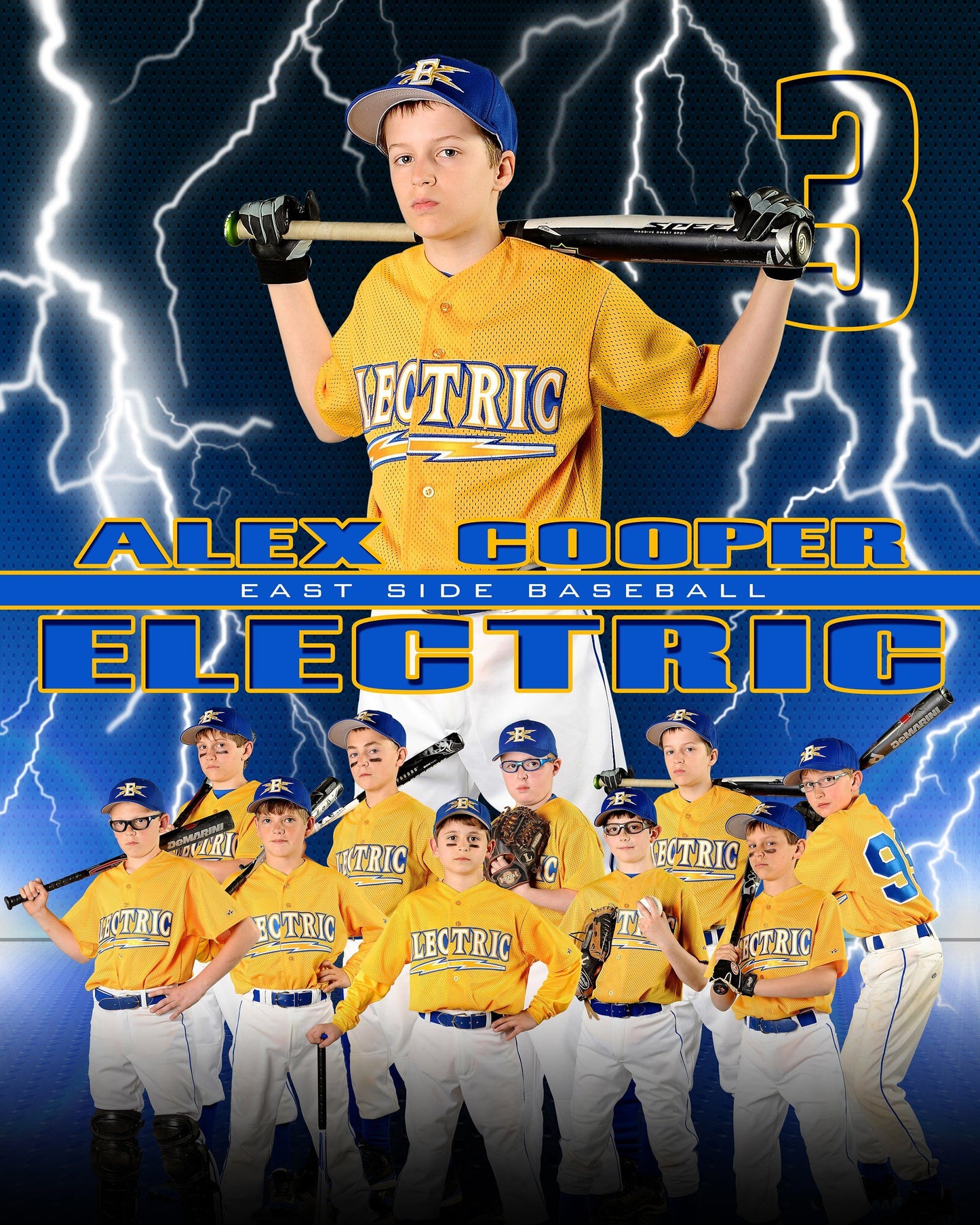 Electric - V2- V T&I Memory Mate Poster/Banner-Photoshop Template - Photo Solutions