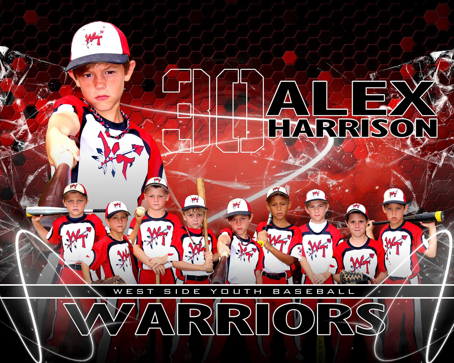 Honeycomb - V3 - H T&I Memory Mate Poster/Banner-Photoshop Template - Photo Solutions