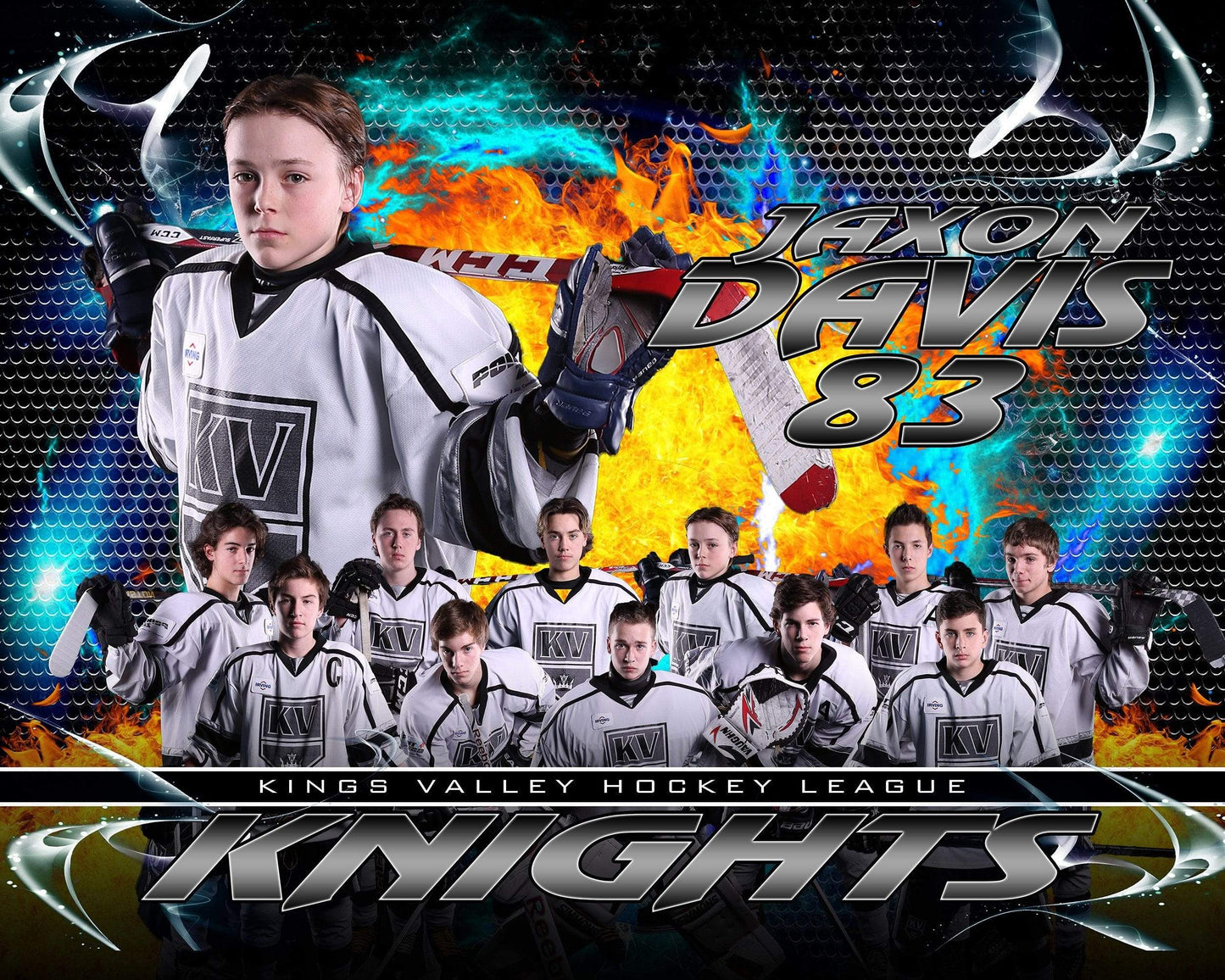 Ice - V3 - H T&I Memory Mate Poster/Banner-Photoshop Template - Photo Solutions