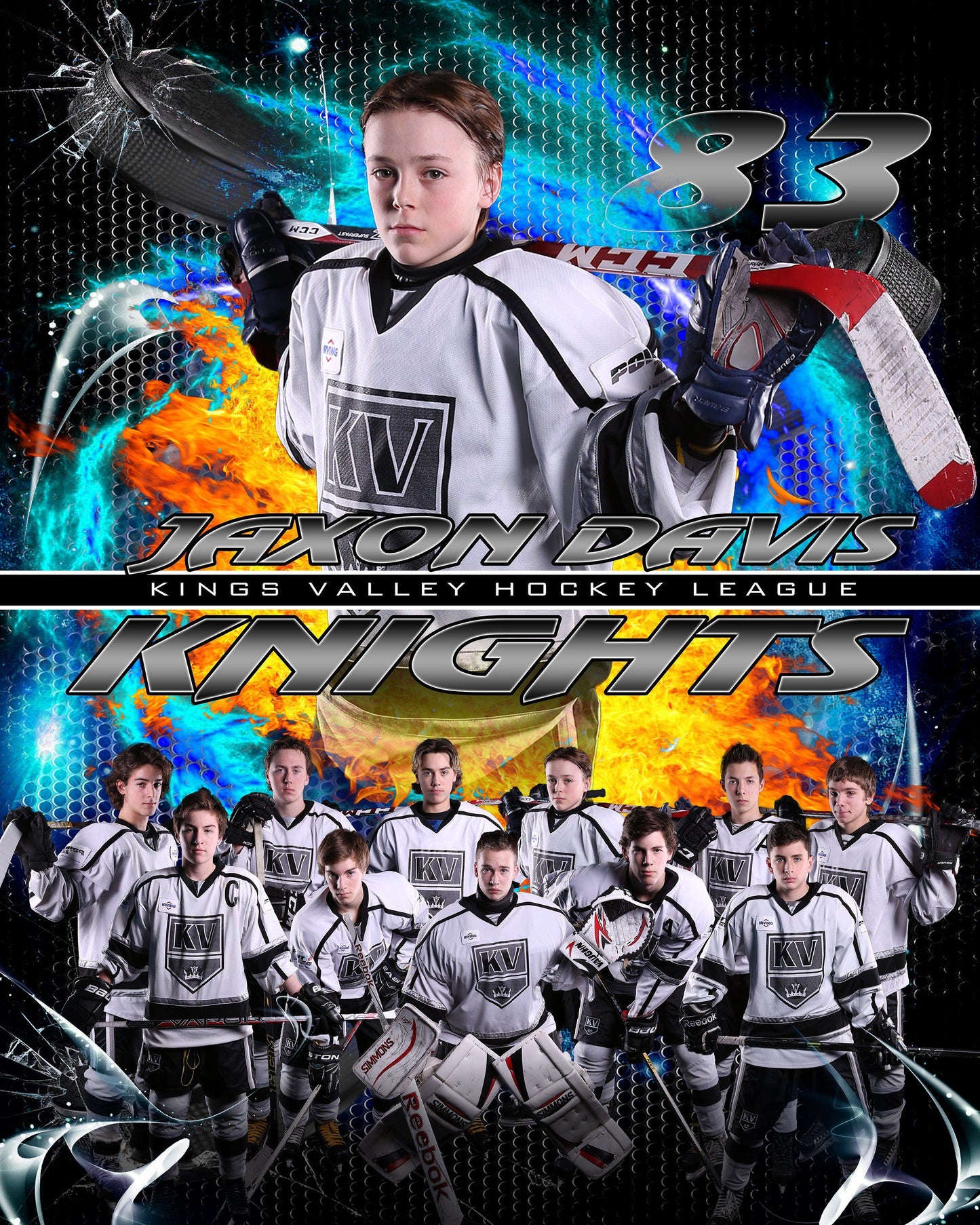 Ice - V3 - V T&I Memory Mate Poster/Banner-Photoshop Template - Photo Solutions