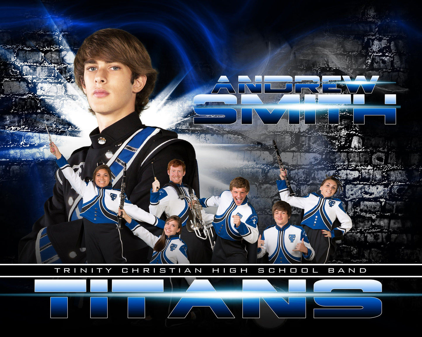 Light Rays - V3 - H T&I Memory Mate Poster/Banner-Photoshop Template - Photo Solutions