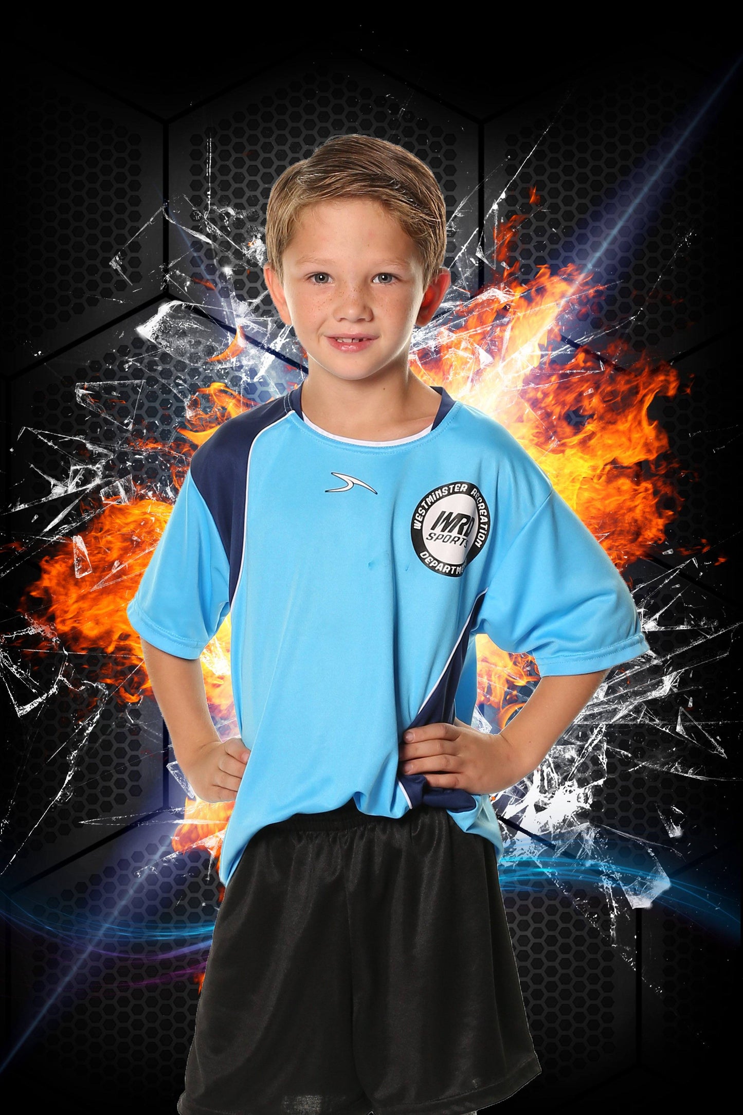 Grid Fire - V3 - Green Screen & HiLite Background Template-Photoshop Template - Photo Solutions