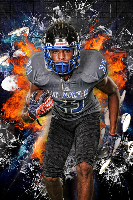 Stadium Lights - V3 - Green Screen & HiLite Background Template-Photoshop Template - Photo Solutions