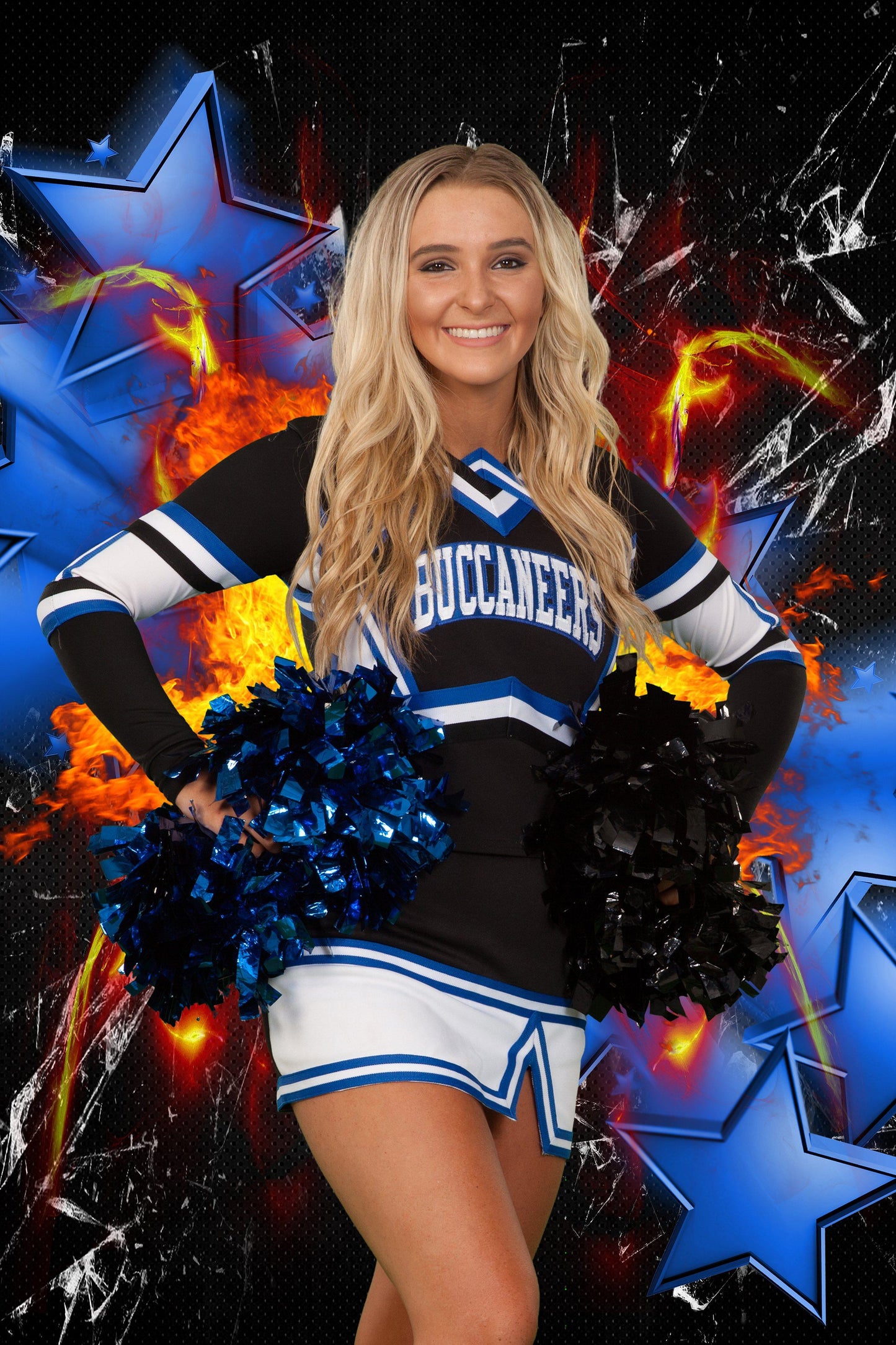 Stars - V3 - Green Screen & HiLite Background Template-Photoshop Template - Photo Solutions