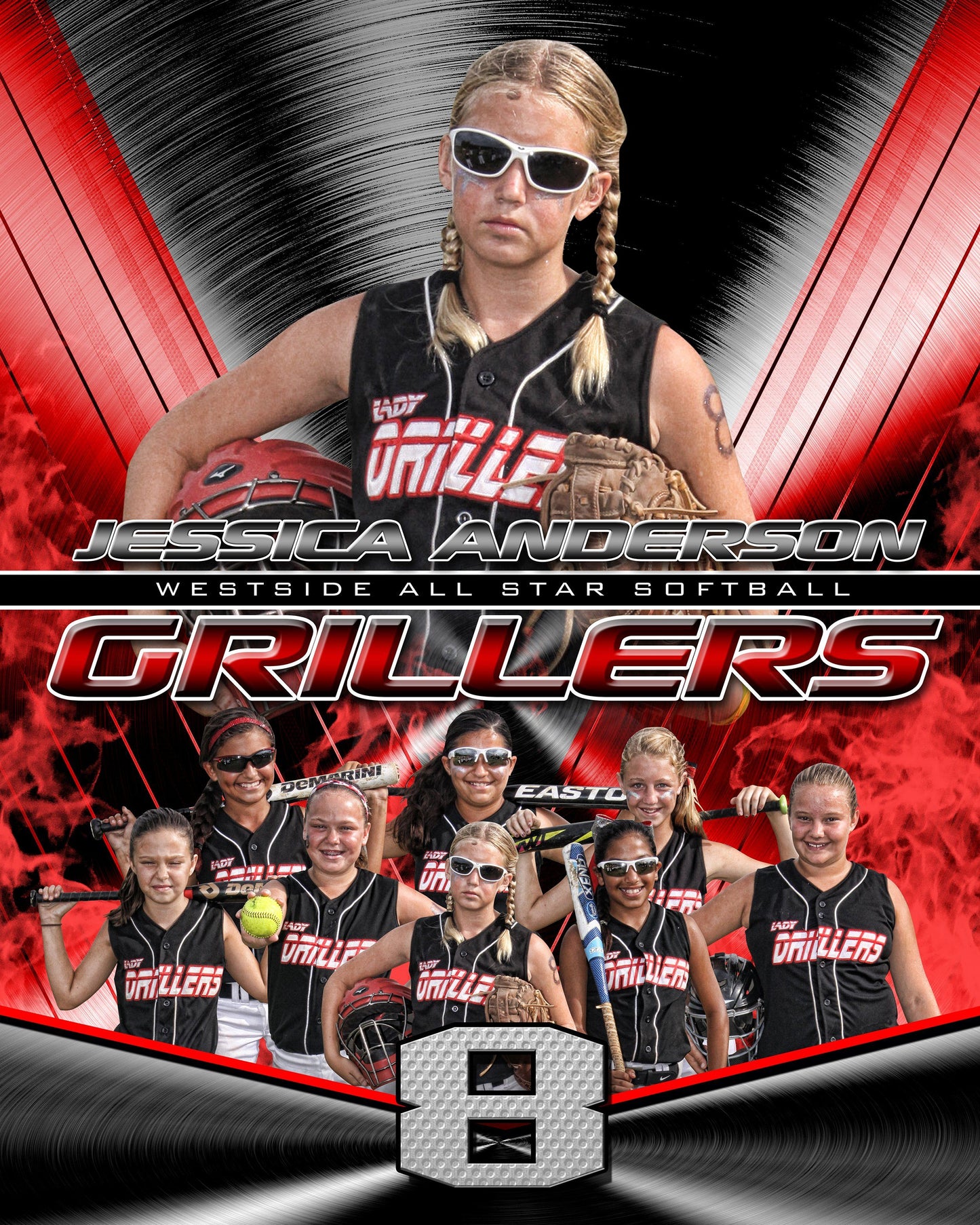 04 Game Day Memory Mates - V4 - FULL COLLECTION-Photoshop Template - Photo Solutions